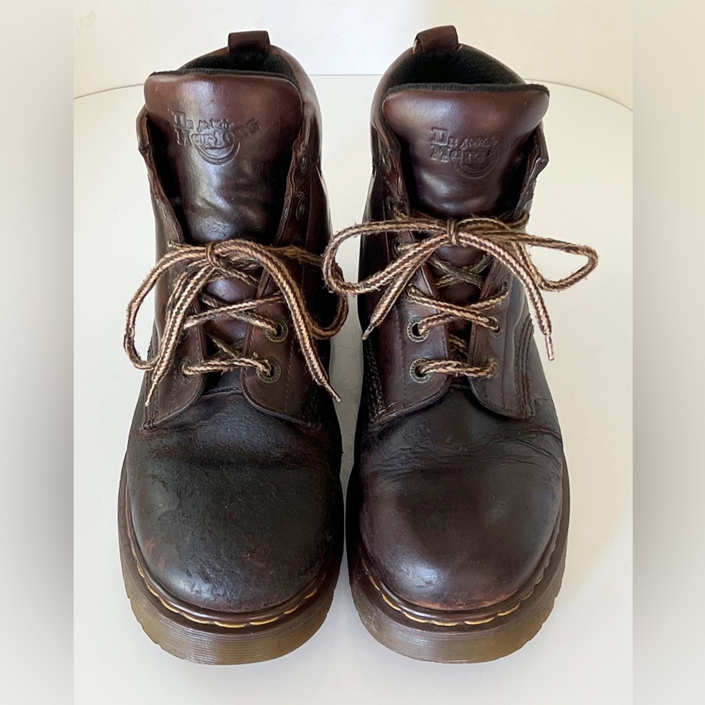 Dr Martens Vintage Brown Leather 8283 Men’s Hiking Boots Made In England - Picture 5 of 16